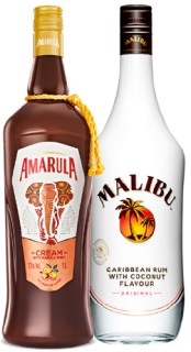 Amarula+Cream+or+Malibu+Original+1L
