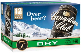 Canadian+Club+Premium+%26amp%3B+Dry+or+Zero+7%25+12+x+250ml+Cans