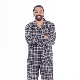 bb%26amp%3Bb+Sleep+Men%26%23039%3Bs+Black+and+Grey+Check+Flannelette+PJ+Set