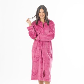 Gracious+Living+Lizzy+Zip+Front+Plush+Bathrobe