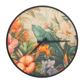 Design+Republique+Jute+Printed+Tropic+Wall+Clock