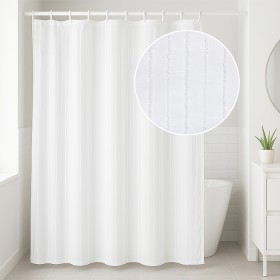 Ella+Stripe180x180cm+Shower+Curtain