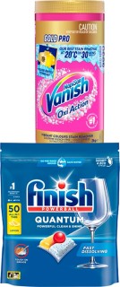 Finish+Dishwashing+Tablets+45%2F46%2F50s+or+Vanish+Gold+Pro+2kg