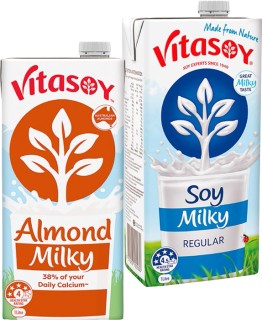 Vitasoy+Almond+or+Soy+Milky+1L