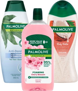 Palmolive+Body+Wash+400%2F500ml%2C+Foaming+Handwash+Refill+500ml%2C+Shampoo+or+Conditioner+350ml