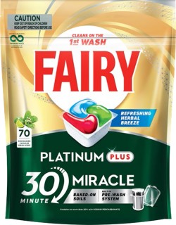 Fairy+30+Minute+Miracle+Dishwasher+Tablets+70+Pack