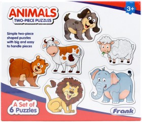 Frank+Matching+Puzzles+Animals+6+Pack+Puzzle