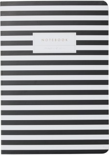 WHSmith+A5+Stripe+Notebook
