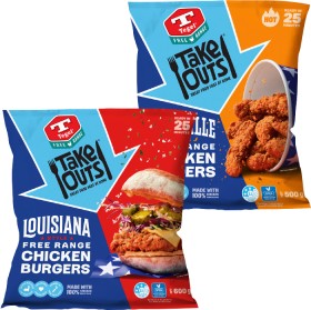 Tegel-Take-Outs-Burgers-Tenders-Nibbles-or-Poppers-500-750g on sale