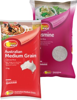 SunRice-Calrose-Jasmine-or-Brown-Rice-5kg on sale