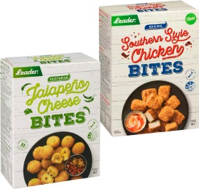 Leader-Bites-500g-or-Leader-Vegetarian-Range-400-425g on sale