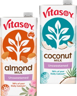 Vitasoy+Unsweetened+Coconut+or+Almond+Milk+1L
