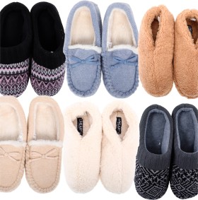 Womens-Premium-Soft-Cosy-Slip-on-Slippers on sale