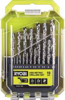 Ryobi+19+Pce+Drill+Bit+Set