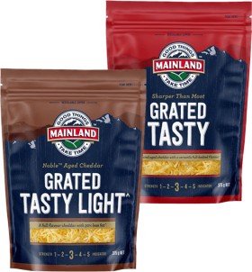 Mainland-Grated-Cheese-375-400g on sale