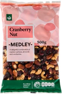 Woolworths-Cranberry-Nut-Medley-500g on sale