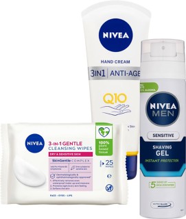 Nivea-Wipes-25s-Shave-Gel-200ml-or-Hand-Cream-100ml on sale
