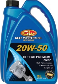 Gulf-Western-HI-TECH-20W-50-5L-Engine-Oil on sale