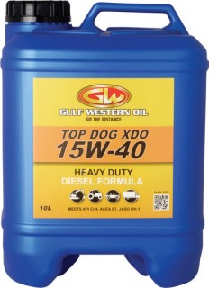 Gulf-Western-TOP-DOG-XDO-DIESEL-15W-40-10L-ENGINE-OIL on sale