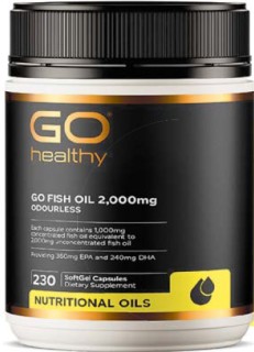 GO-Healthy-GO-Fish-Oil-2000mg-Compact-Odourless-230-Caps on sale