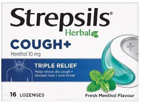 Strepsils-Lozenges-Herbal-Cough-Fresh-Menthol-16-Pack on sale