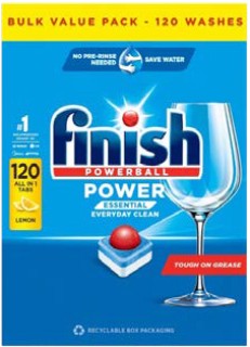 Finish-Power-Essential-Dishwasher-Lemon-Sparkle-120-Tablets on sale