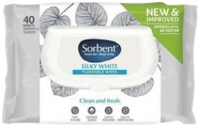 Sorbent-Silky-White-Clean-Fresh-Toilet-Wipes-40-Pack on sale