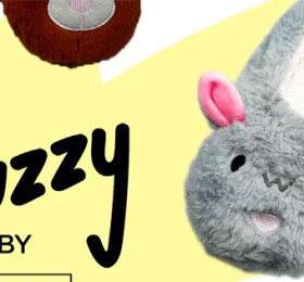 Fuzzy+by+HB%26amp%3BCo+Animal+Slipper