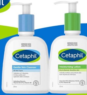 30-off-RRP-Cetaphil-Gentle-Skin-Cleanser-236ml-or-Moisturising-Lotion-237ml on sale