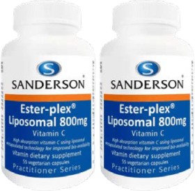 Sanderson+Ester-plex+Liposomal+800mg+Vitamin+C+55+Capsules