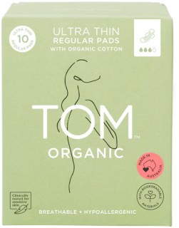 Tom-Organic-Ultra-Thin-Regular-Organic-Cotton-Pads-with-Wings-10-Pack on sale