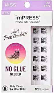 Kiss-Impress-Lash-Press-on-False-Lashes-Volume-Elegant on sale