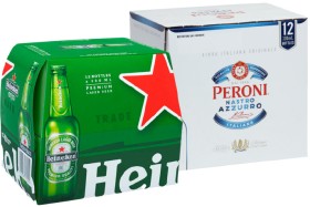 Heineken-or-Peroni-Nastro-Azzurro-12-x-330mL-Bottles on sale
