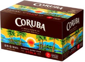Coruba-Cola-7-12-x-250mL-Cans on sale