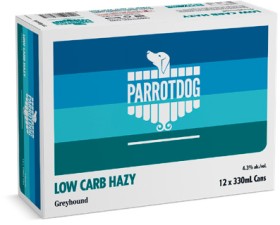 Parrotdog-Greyhound-Low-Carb-Hazy-12-x-330mL-Cans on sale