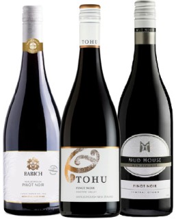 Babich+Pinot+Noir%2C+Tohu+Pinot+Noir+or+Mud+House+Central+Otago+Pinot+Noir+750mL