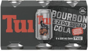 Tui+Bourbon+%26amp%3B+Cola+Zero+Sugar+7%25+6+x+330mL+Cans