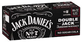 Jack-Daniels-Double-Jack-Cola-No-Sugar-69-10-x-375mL-Cans on sale
