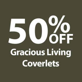 50%25+off+Gracious+Living+Coverlets