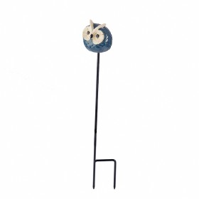 Outsidings+Porcelain+Owl+Plant+Stake