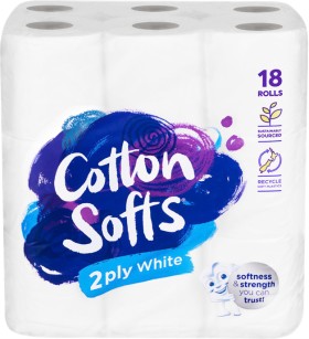 Cotton-Softs-Toilet-Tissue-18-Pack on sale