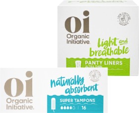 Oi-Panty-Liner-Organic-24-Pack-or-Tampons-Organic-16-Pack on sale