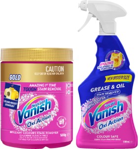Vanish-Gold-Degreaser-Trigger-500ml-or-Laundry-Soaker-500g on sale