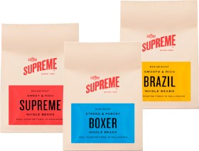 Coffee-Supreme-Whole-Beans-200g on sale
