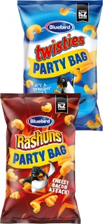 Bluebird-Rashuns-Burger-Rings-Twisties-Cheezels-190-210g on sale