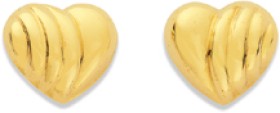 9ct-Heart-Studs on sale