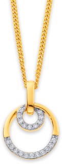 9ct-Diamond-Circle-Pendant on sale