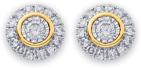 9ct-Diamond-Circle-Studs on sale