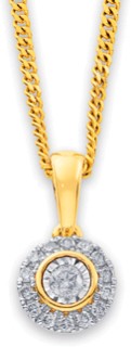 9ct-Diamond-Circle-Pendant on sale