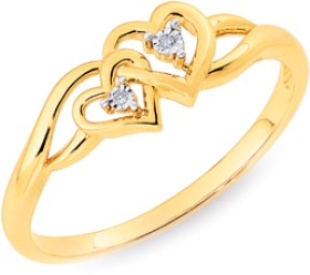 9ct%2C+Diamond+Heart+Swirl+Ring